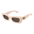Gucci GG1827S005 Bold Rectangular Frame Sunglasses — Pink