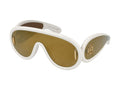 Loewe LW40108I Shield-Frame Sunglasses — White