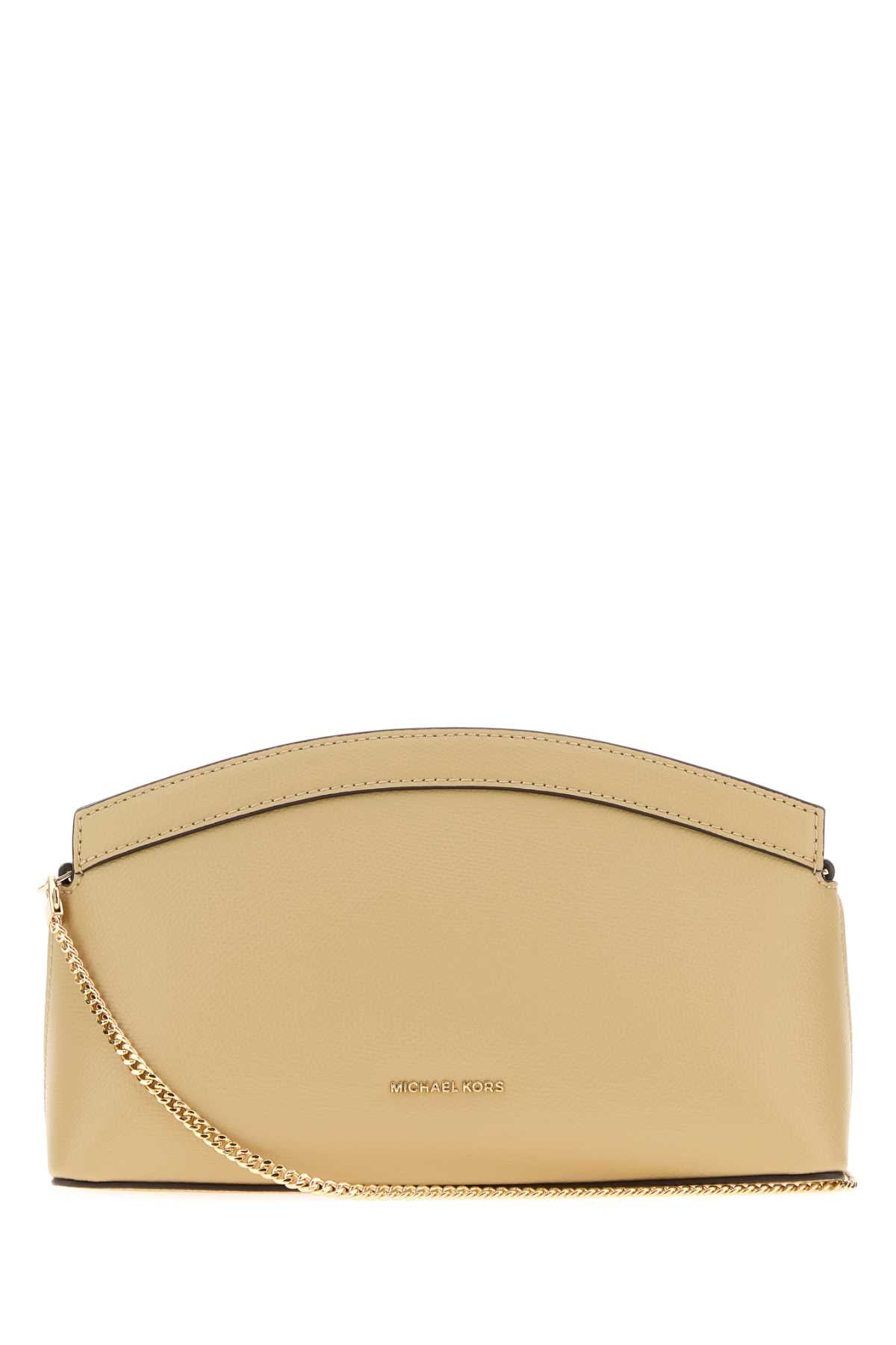 Michael By Michael Kors Dome Clutch — Beige