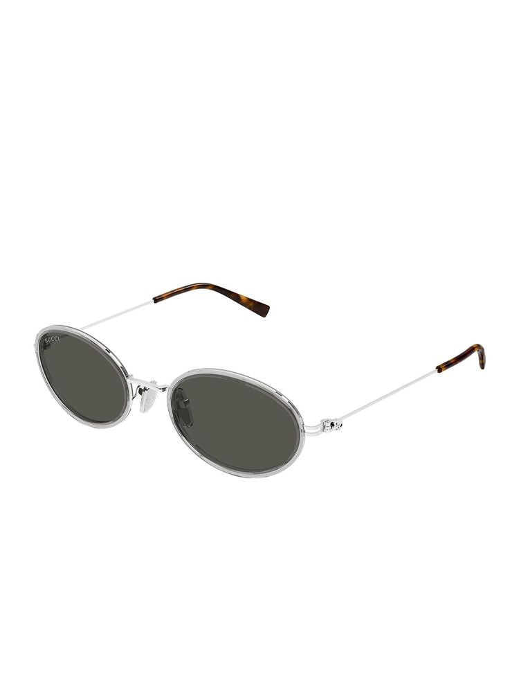Gucci GG1980S Oval Injection Sunglasses — Gray