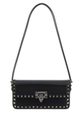 Valentino Garavani Rockstud-Embellished Leather Shoulder Bag — Black