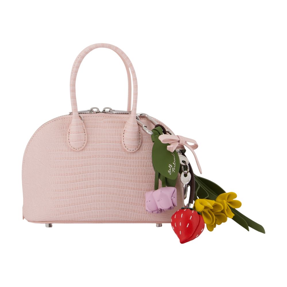 Self-Portrait Top Handle Bag — Pink
