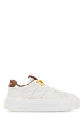 Miu Miu Leather Platform Sneaker — White