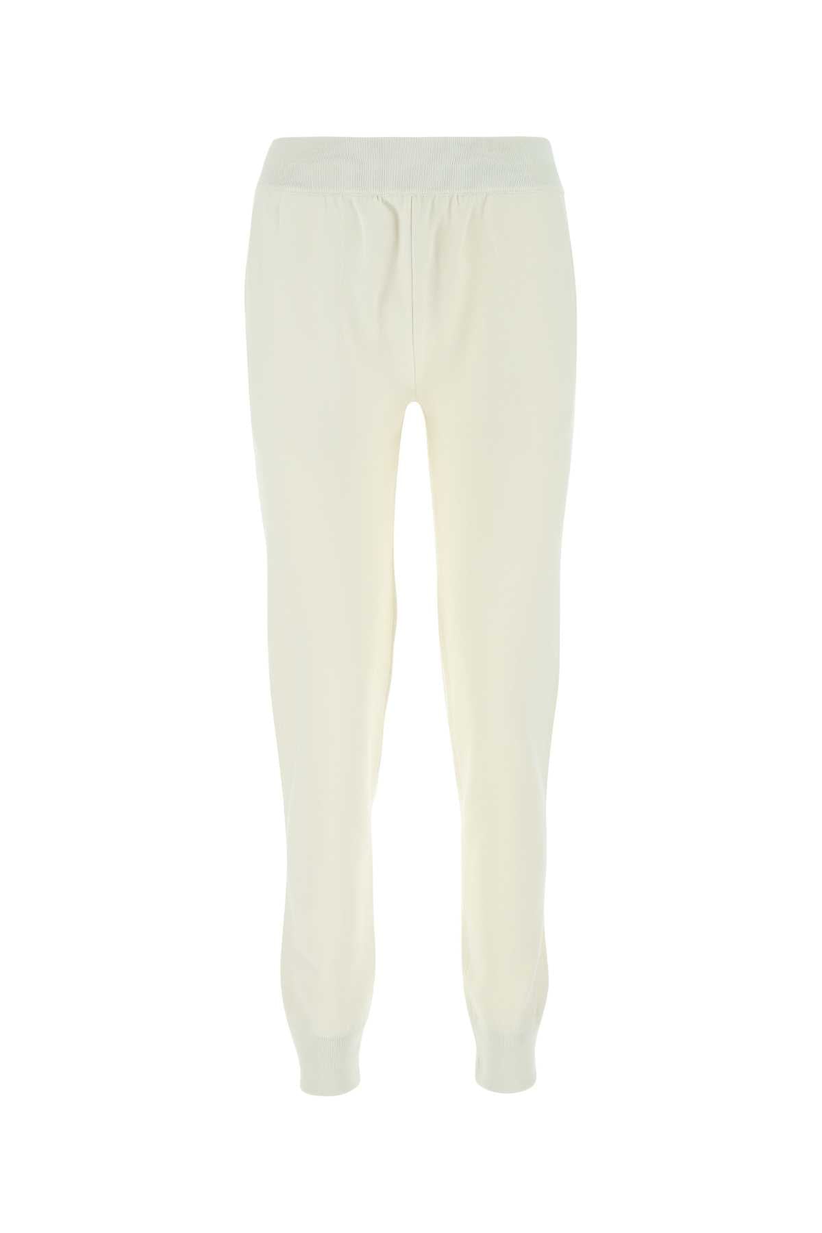 Bottega Veneta Stretch Wool Blend Joggers — White