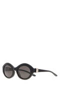 Balenciaga 847010T0039 Acetate Round Sunglasses — Black