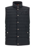 Brunello Cucinelli Goose Down-Filled Quilted Gilet — Navy
