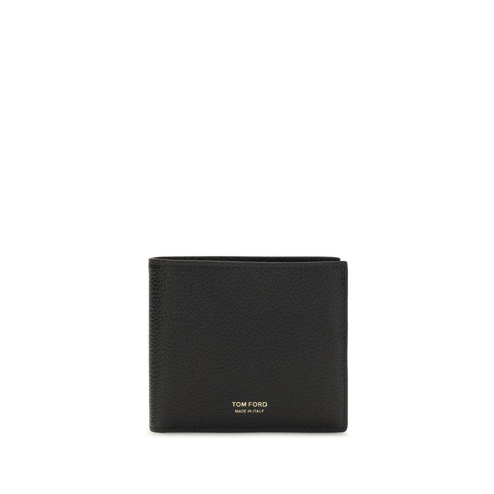 Tom Ford Pebbled Calf Leather Wallet — Black