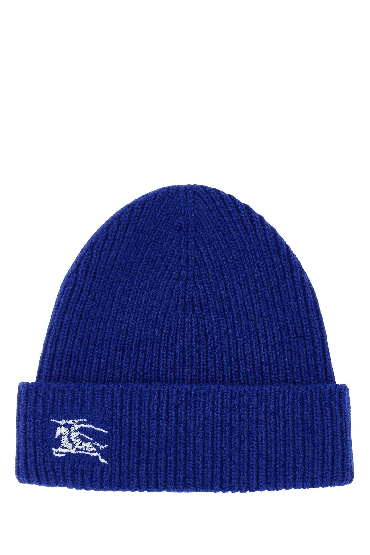 Burberry 8078810 Rib-Knit Beanie — Blue