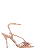 Valentino Garavani Strappy Leather Heels — Beige