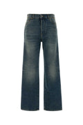 Miu Miu Jeans Anchos de Denim — Azul