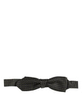 Dolce & Gabbana Silk Dotted Bow Tie — Black