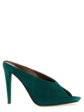 Giuseppe Zanotti Suede Stiletto Mule — Green