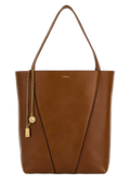 Chloé Leather Tote Bag — Brown