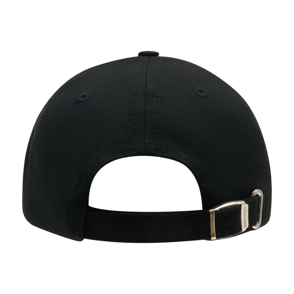 3.Paradis A-003-CO-M Wool Baseball Cap — Black