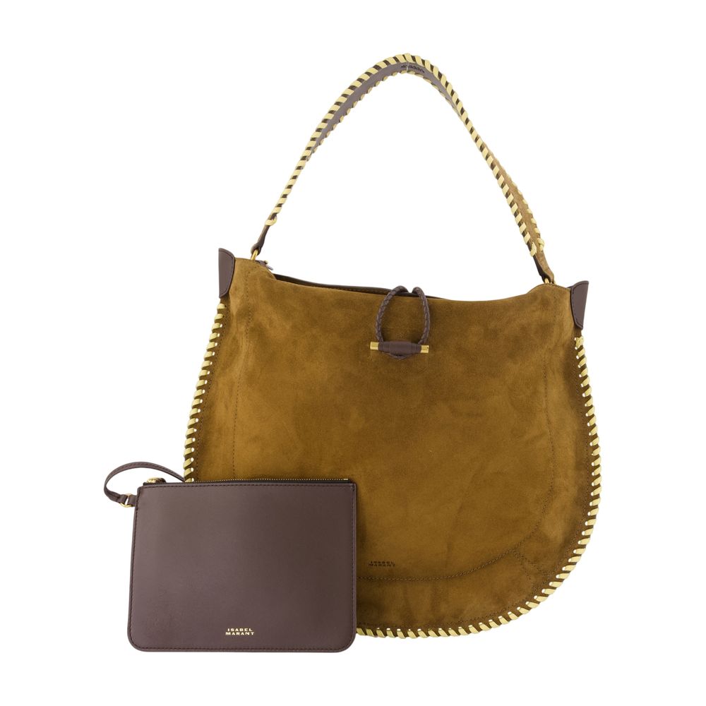 Isabel Marant Oskan Shoulder Bag — Khaki