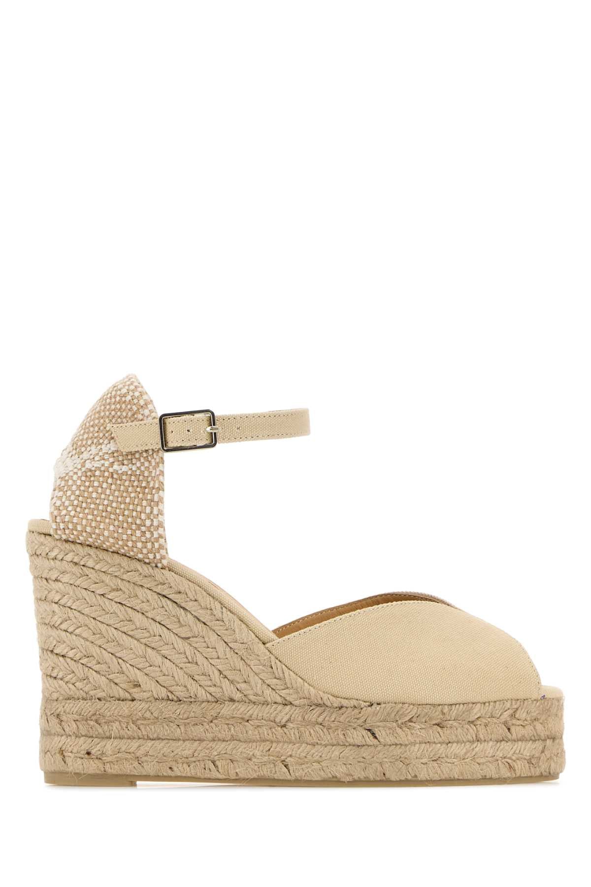 Castaner Espadrille Wedge — Beige