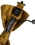 Dolce & Gabbana Silk Adjustable Bow Tie — Yellow