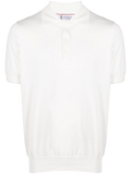 Brunello Cucinelli Plain Cotton Polo — White