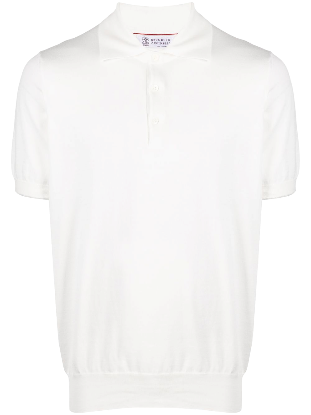 Brunello Cucinelli Plain Cotton Polo — White