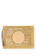 Tory Burch Ella Clutch — Beige
