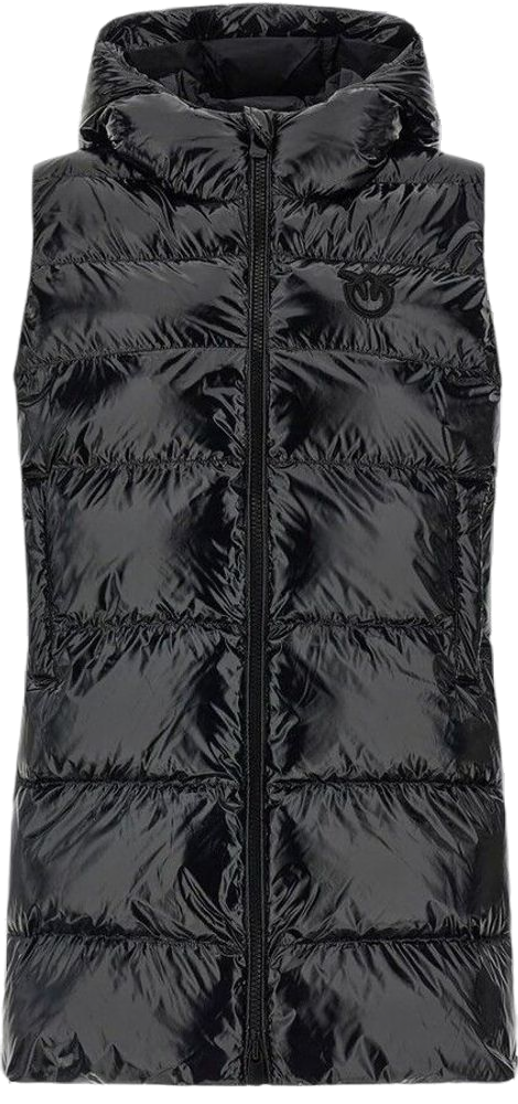 Pinko Puffer Gilet Vest — Black