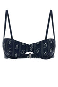 Tory Burch Pasley Bikini Top — Navy