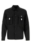 Prada Re-Nylon Utility Shirt — Black