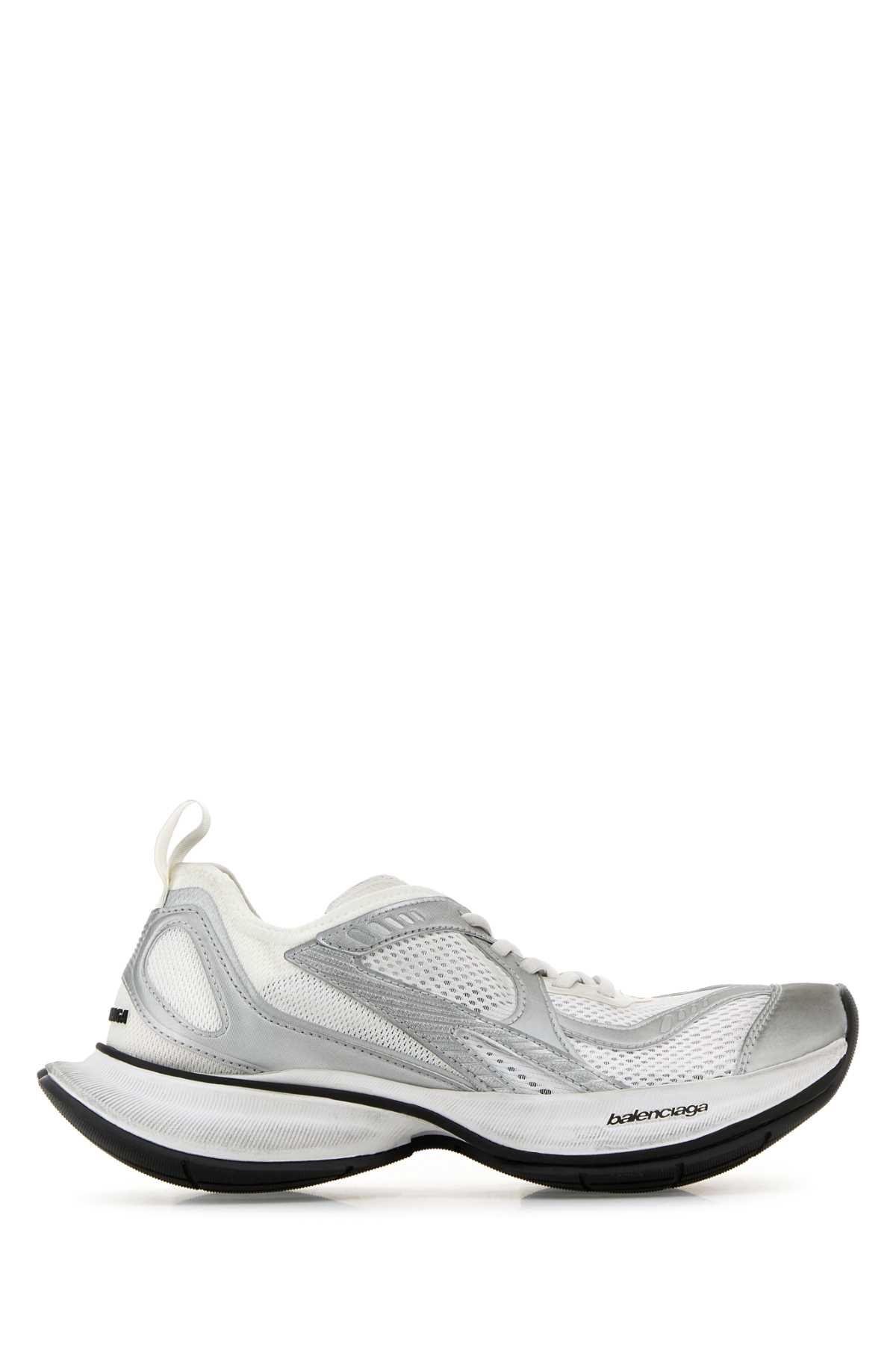 Balenciaga Mesh and Leather Athletic Sneaker — White