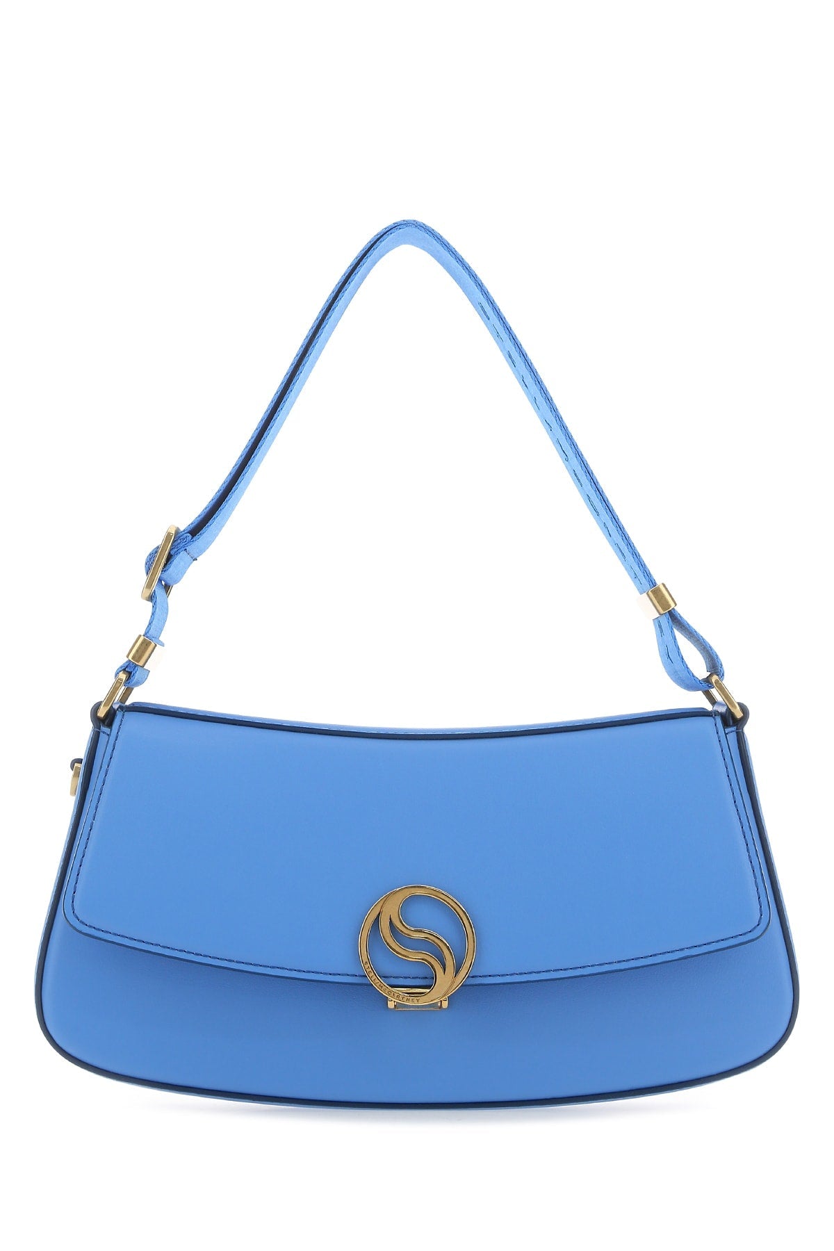 Stella McCartney Logo-Embellished Shoulder Bag — Blue
