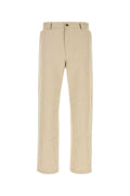 Maison Kitsune Cotton Trousers — Beige