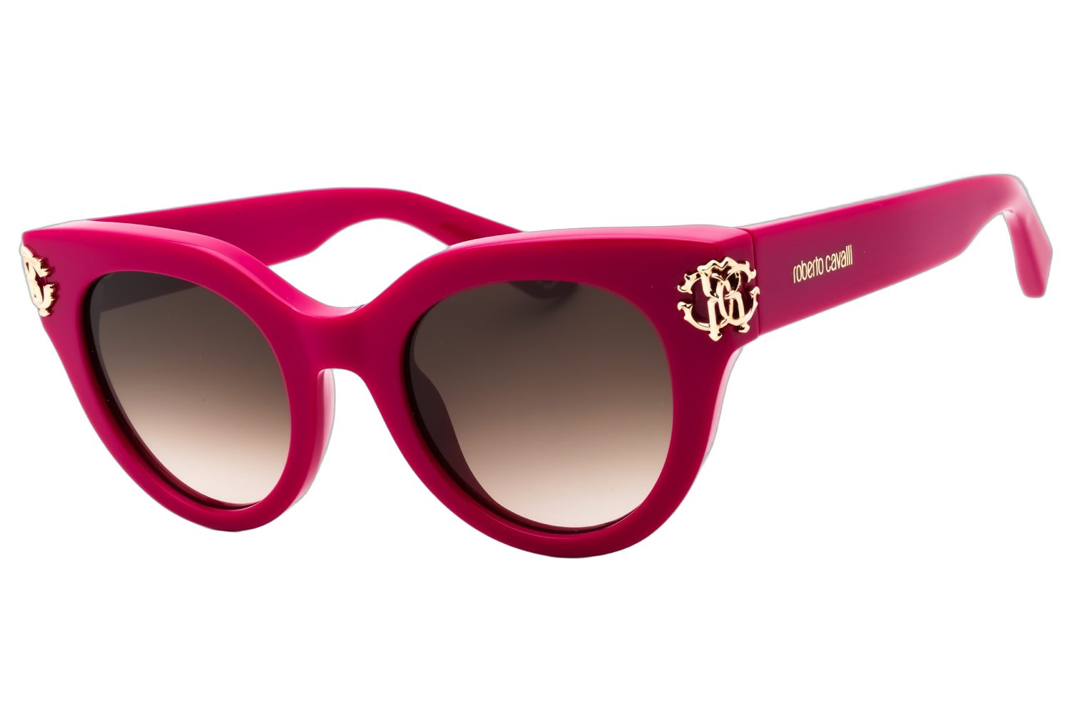 Roberto Cavalli SRC065M0981 Cat-Eye Frame Sunglasses — Fuchsia