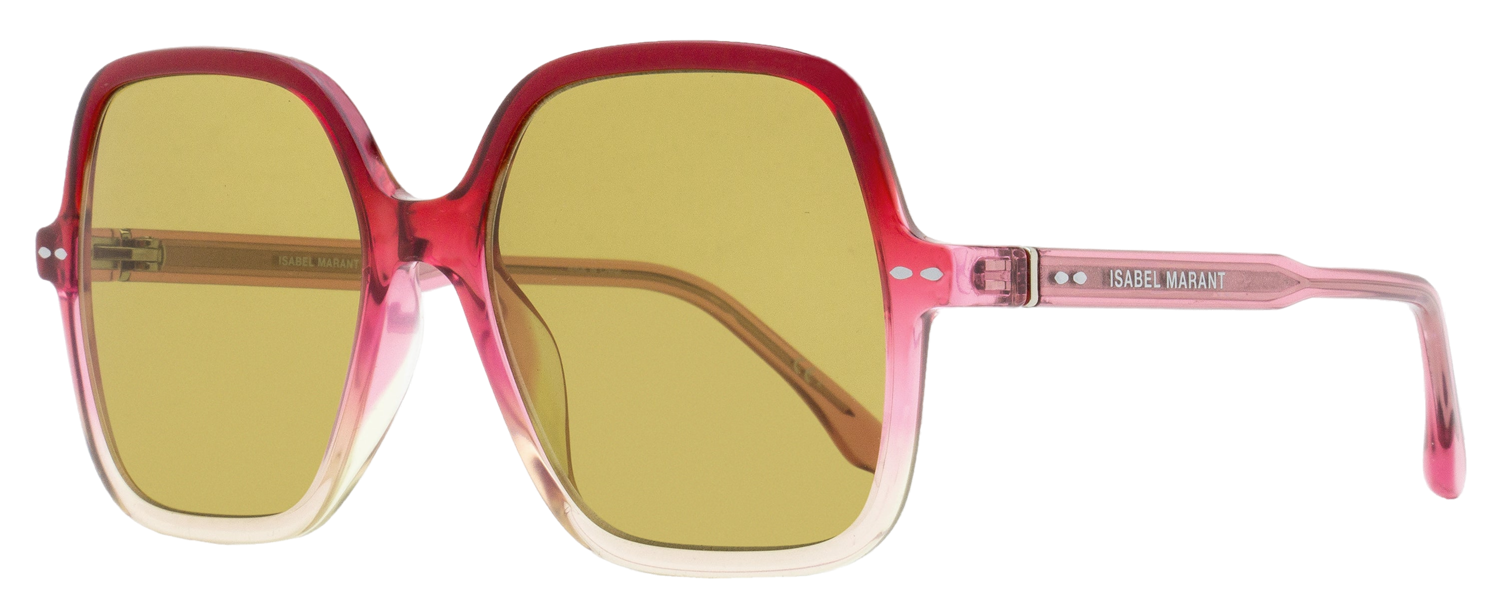 Isabel Marant IM0077GS Square Acetate Sunglasses — Red