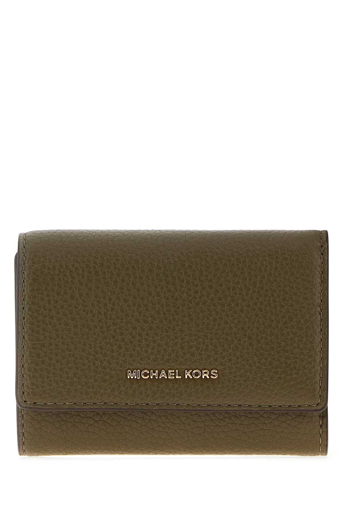 Michael By Michael Kors Trifold Wallet — Green