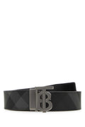 Burberry Plaque Belt — Gray