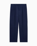 Giorgio Armani Pleated Wool Trousers — Navy