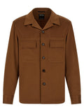 Zegna Cashmere Overshirt — Brown