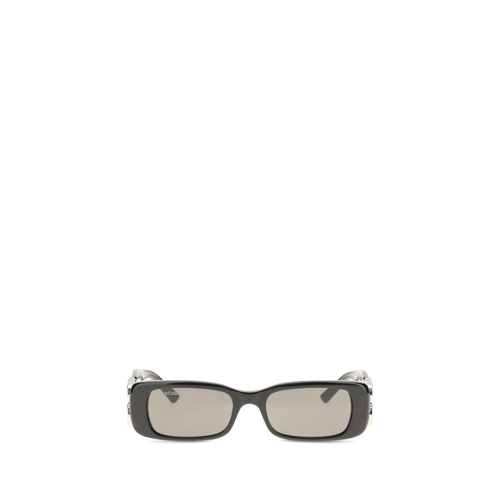 Balenciaga BA621643T00391054BB Acetate Rectangle Sunglasses — Black