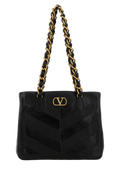 Valentino Garavani Quilted Leather Shoulder Bag — Black