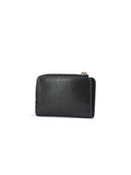 Coccinelle Shiny Smooth Leather Card Case — Black