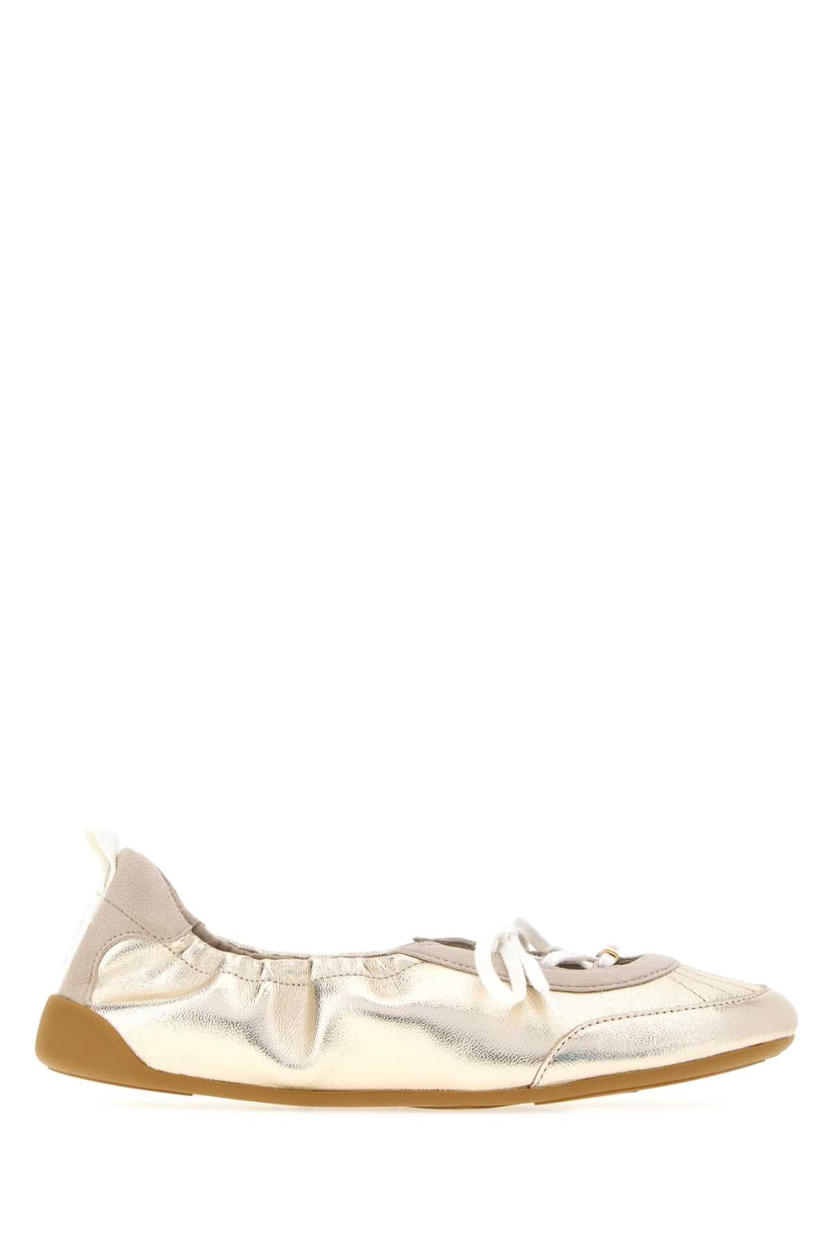 Chloé Kick Ballet Flat — Gold