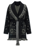Alanui Bandana Cardigan — Black