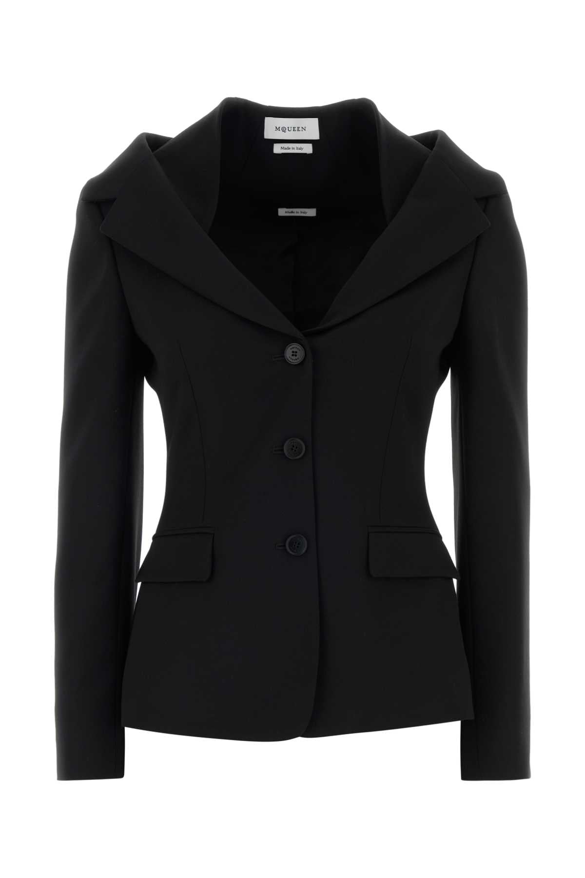 Alexander McQueen Tailored Wool Blazer — Black