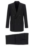 Tom Ford Pinstripe Wool Suit — Black
