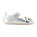 Simone Rocha Buckle-Embellished Leather Ballerina — Silver