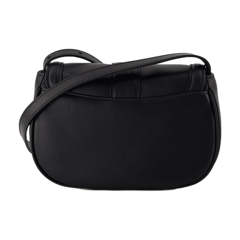 Alexander McQueen T-Bar Satchel Mini Bag — Black