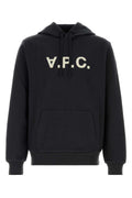 A.P.C. Logo-Embroidered Hoodie — Black