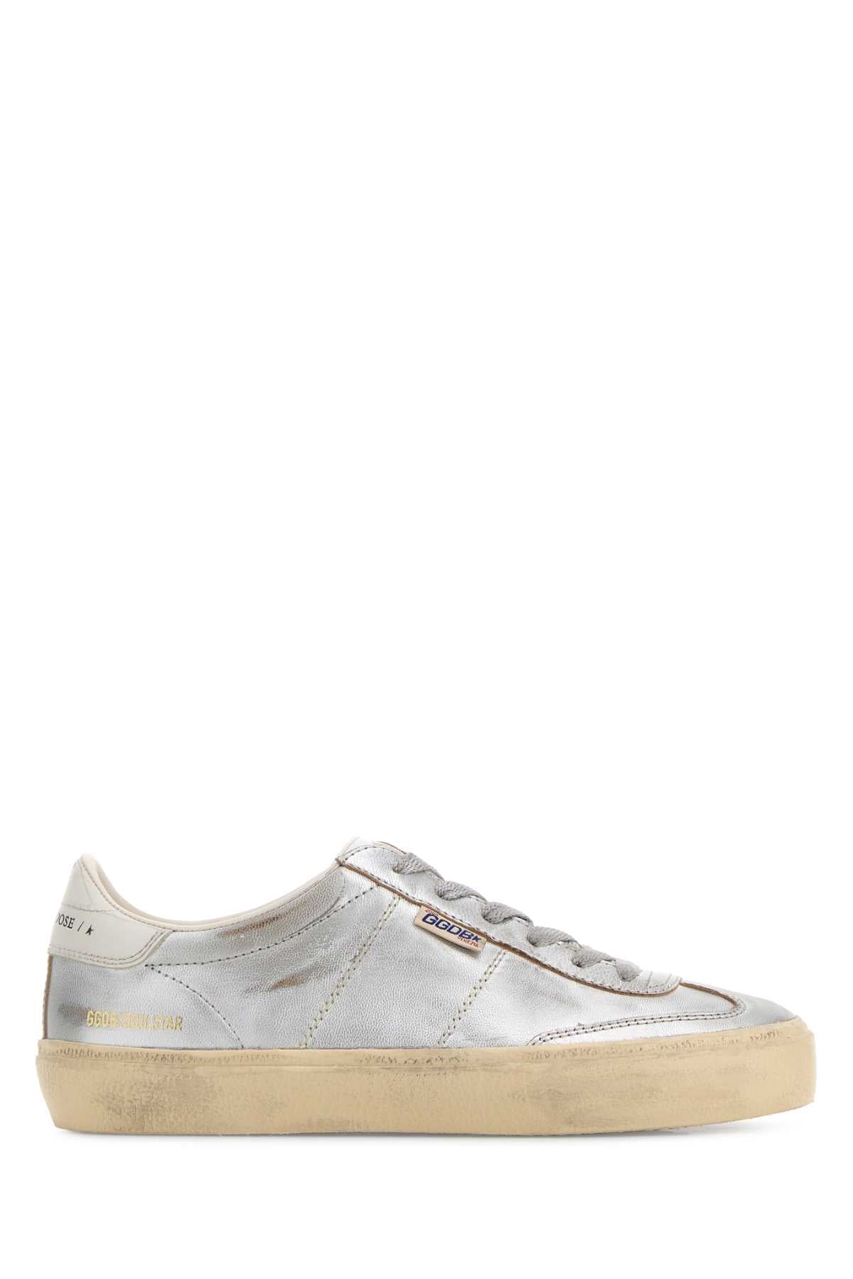 Golden Goose Deluxe Brand Soul Star Sneaker — Silver