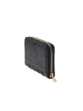 Guess Logo-Print Polyurethane Wallet — Black