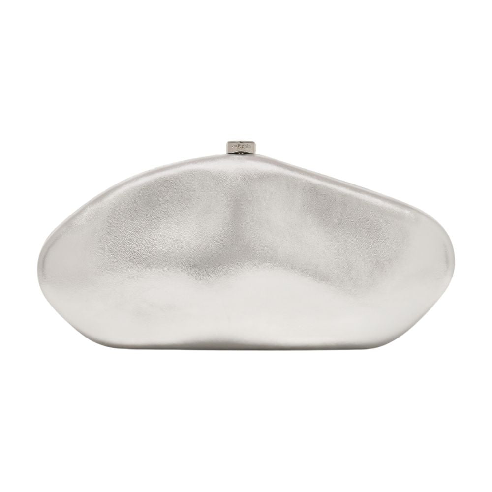 Cult Gaia Caldera Clutch — Silver