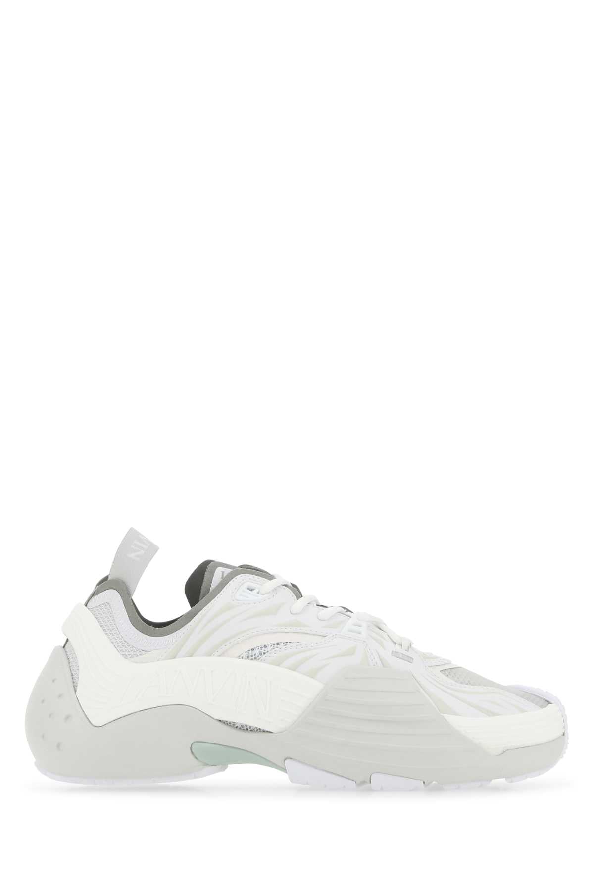 Lanvin Padded Mesh & Nylon Sneaker — White